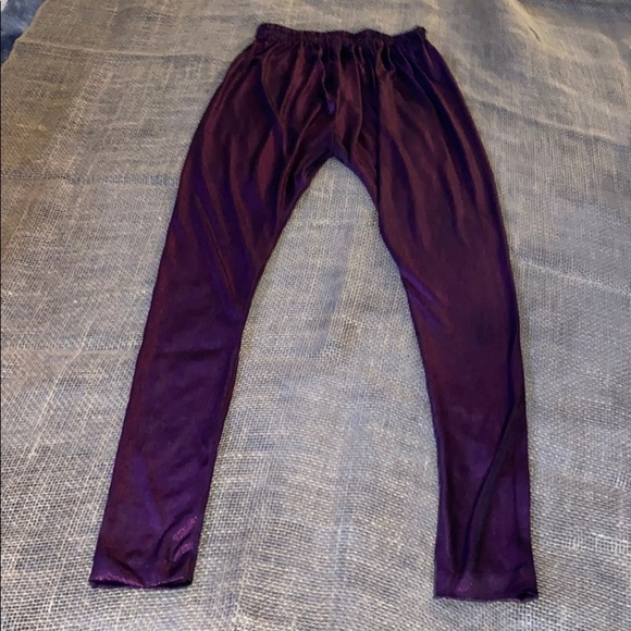 Fashion  Shiny plum Tights leggings - Picture 6 of 13